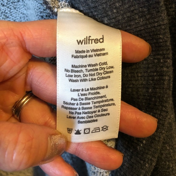 Aritzia Wilfred Diderot Gray Sweater Cardigan XS - Picture 5 of 5